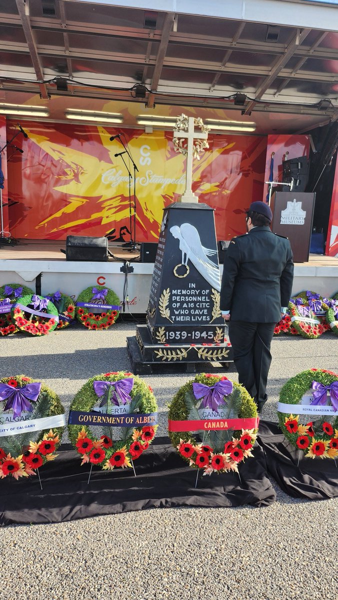 Honoured to attend the Remembrance Day event at the Military Museums this morning to honour the courage and sacrifice of those who have served. Lest we forget.