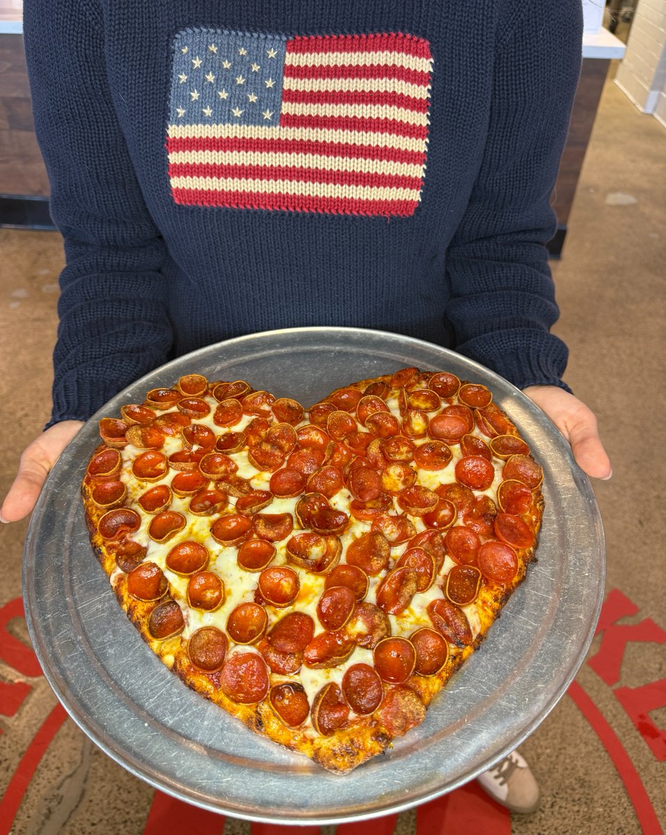 ❤️🍕 We are honoring our country's heroes all month long with the return of our fan-favorite Heart-Shaped Pizzas.

For every Heart-Shaped Pizza sold in November, $1 will be donated to support injured U.S. veterans and their families in partnership with Jared Allen’s Homes for