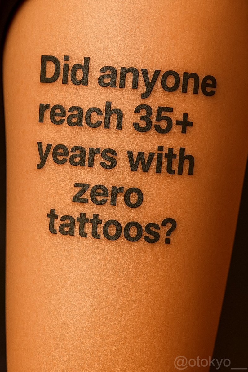 Anyone else make it with zero tattoos?