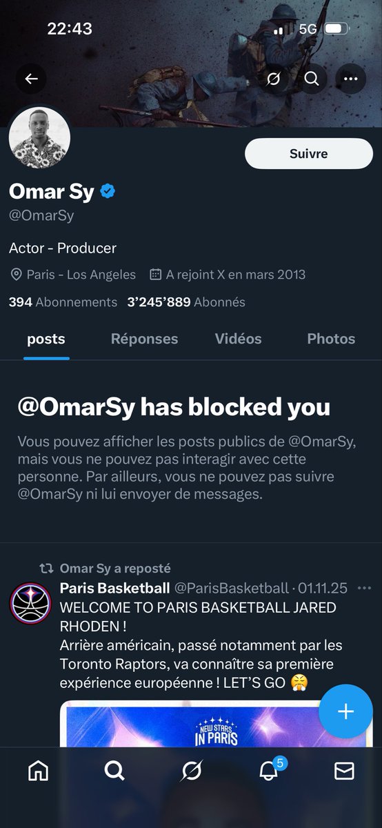 Sans raisons… un jour je me suis réveillé et je me suis rendu compte.

Omar stp reviens