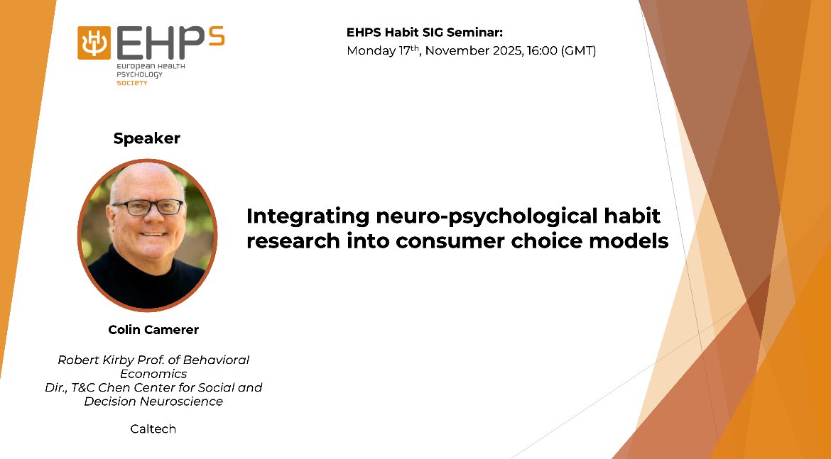 We’re thrilled to close out the year with a special webinar by Prof. <a href="/CFCamerer/">Colin Camerer</a> (Caltech) on Integrating Neuro-Psychological Habit Research into Consumer Choice Models. 

🗓️ Monday, Nov 17 | 16:00–17:00 (UK)
💻 Free &amp; open to all | Recording shared later
🔗
