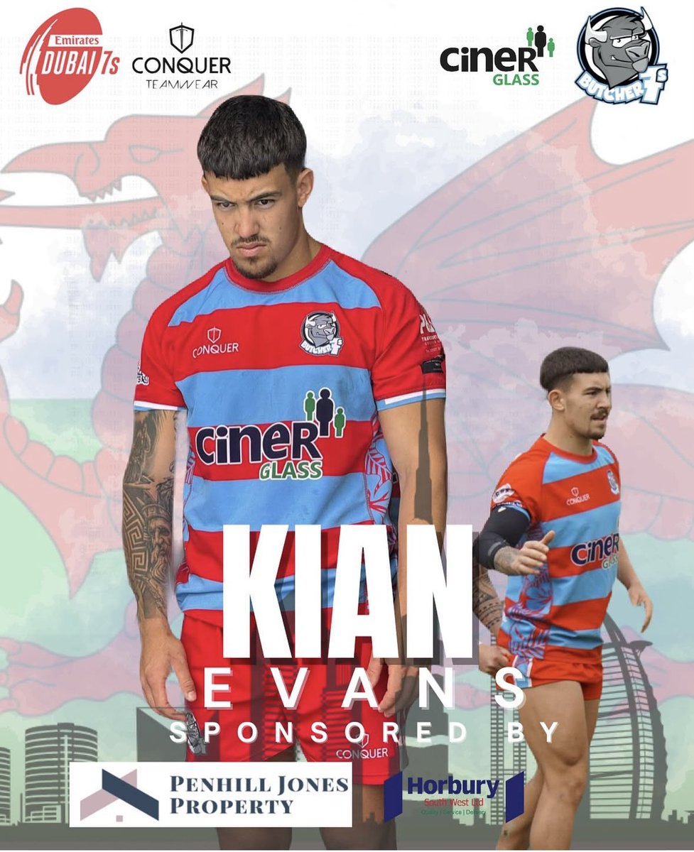 Another <a href="/Dubai7s/">Emirates Dubai 7s</a> squad announcement 📣 

For 5th time touring with the Butchers, <a href="/KianEva76664619/">Kian Evans</a> is looking forward to visit the cheesecake factory and being back with his roomie <a href="/LukeySD10/">Luke Stanley Davies</a> 

Sponsor: @penhilljonesproperty
<a href="/HorburySW/">Horbury South West</a>