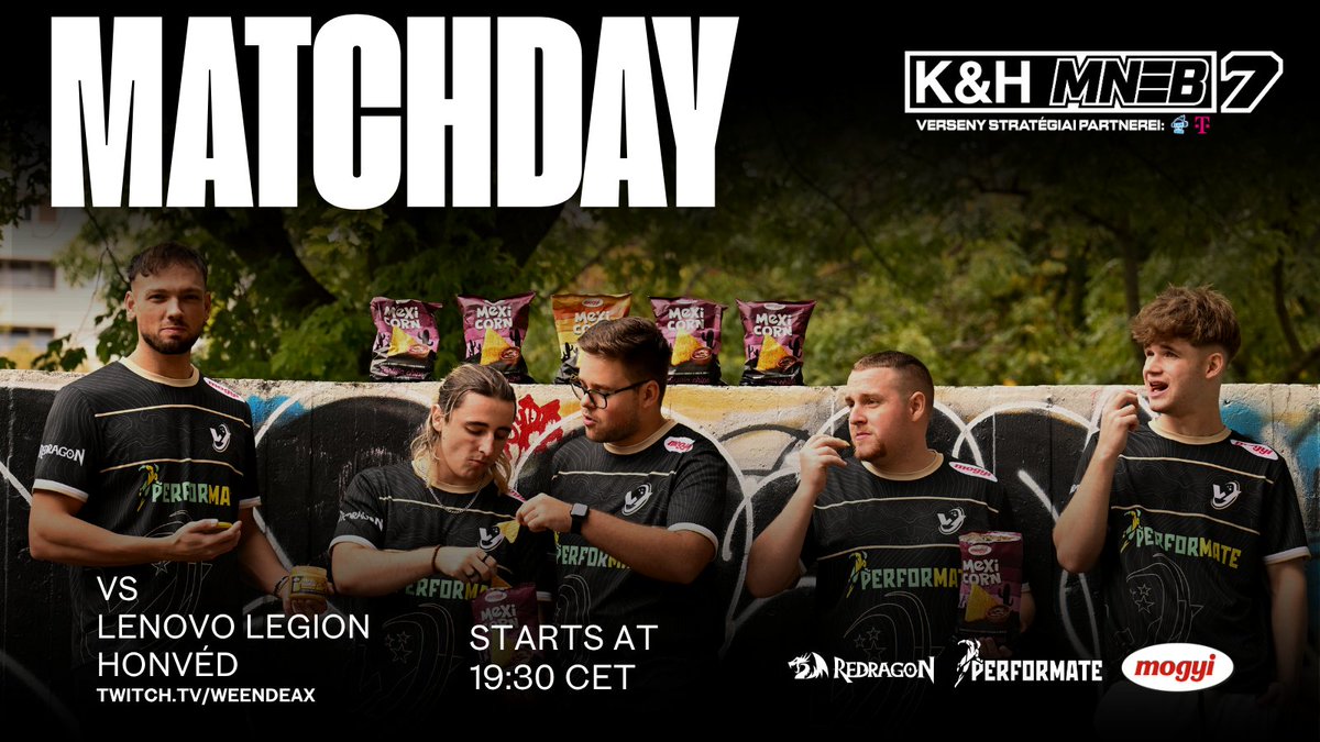 MECCSNAP

Ma a <a href="/HonvedEsport/">Honvéd Esport</a> csapatával nézünk szembe 19:30kor a <a href="/HungarianEsport/">Hungarian National Esports Championship</a>-ban.🏆
Minden kör számít.
De klip úgyis lesz úgyhogy az nem lesz probléma.👀

2 mérkőzésünk van még hátra a bajnokságban, úgyhogy fogunk még meglepetést okozni! 

Linkek kommentben!
<a href="/Performategg/">PerforMate</a>