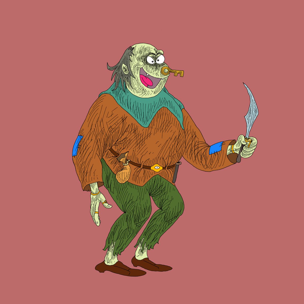 bennebula08's tweet image. The treasure collector #procreateart #illustration #fantasyart  #art