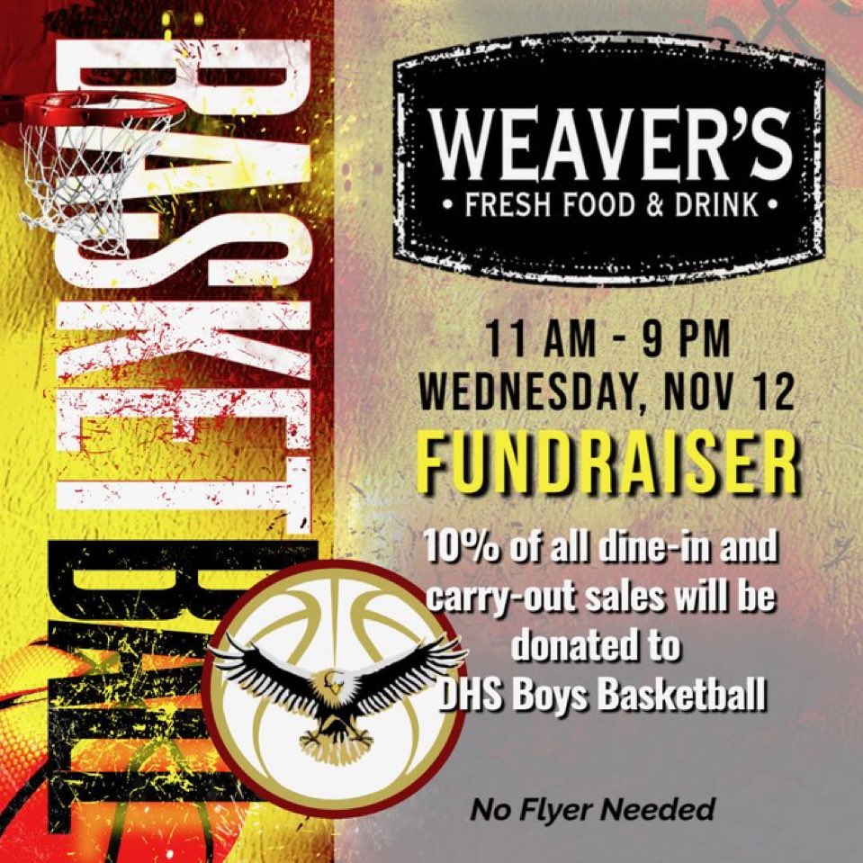 Tomorrow night! Come grab some great food to help support the Dunlap Eagles Boys Basketball program!