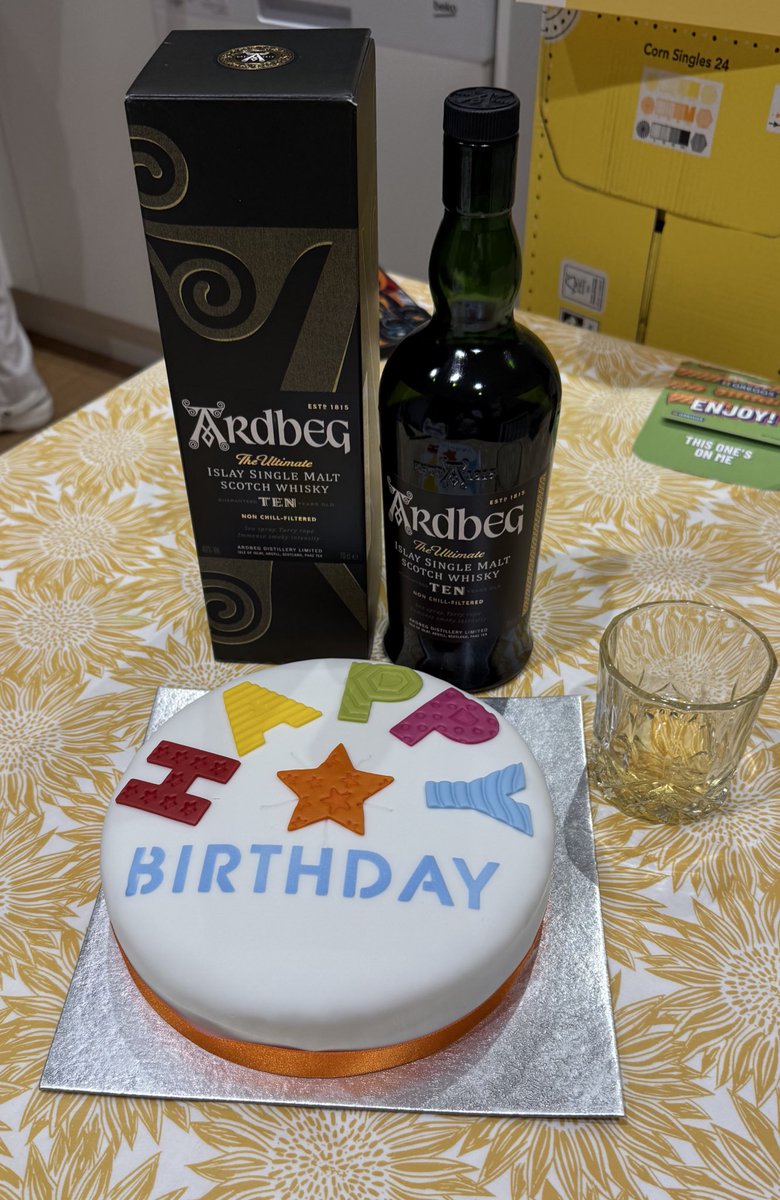 Big thanks for all the birthday wishes — 49 years young and still pretending to act my age! 🥳

Celebrating with a 10-year-old Ardbeg Islay single malt — smoky enough to set off the fire alarm! 🥃🔥