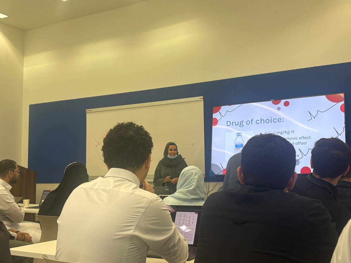 Today’s academic activity focused on Dysrhythmias and the latest updates in their management. Moderated by Dr. Kholoud Babkair.