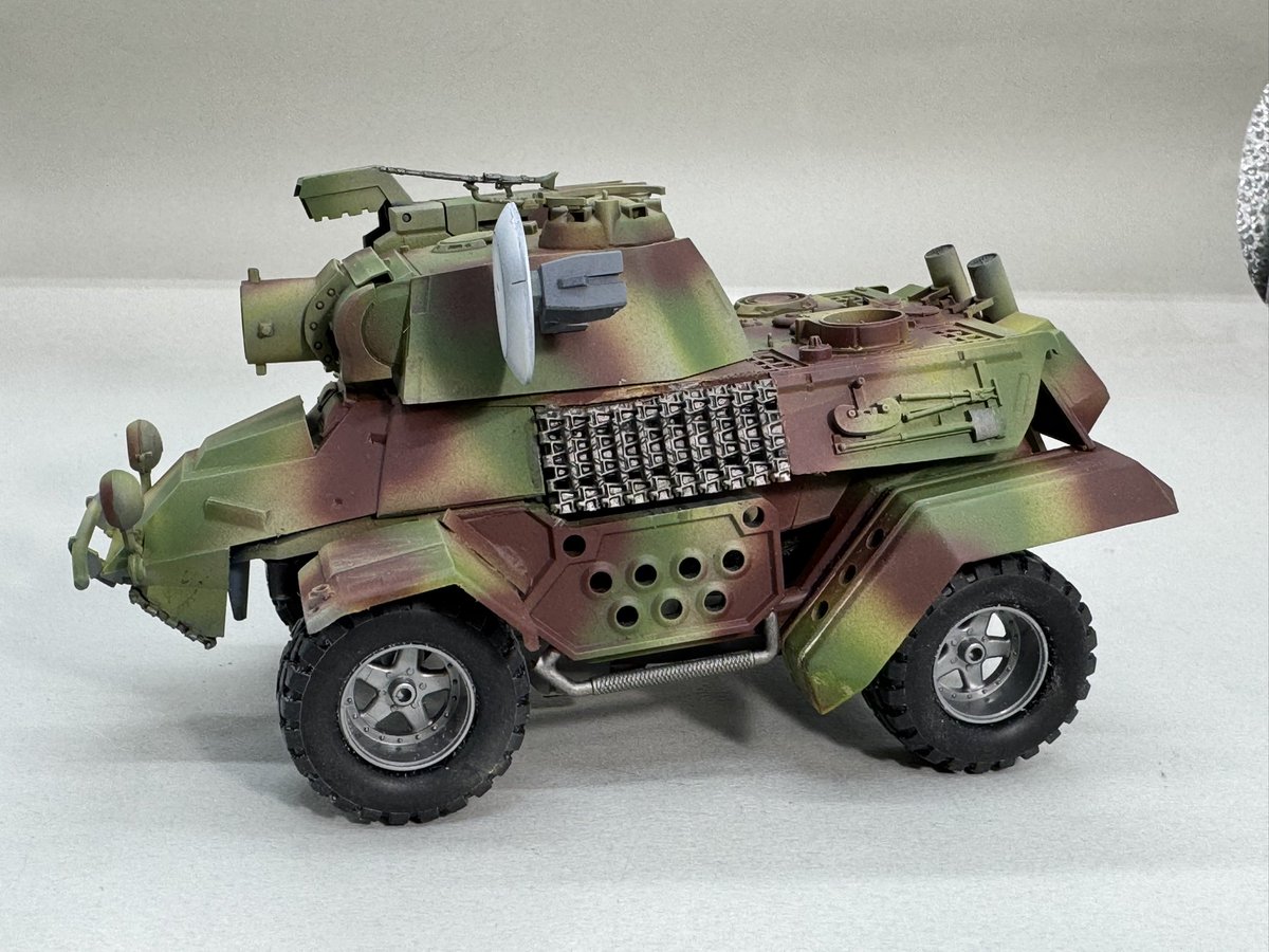 Fun BLIZ! ファンブリッツ完成です。
1/48の戦車パーツのミキシングです。
ファンブルンボディーは芯に使ってますw
インド出張で作業時間が取れず完成度はアレですが、タミヤフェアの新作としてなんとか体裁は保てるかな？