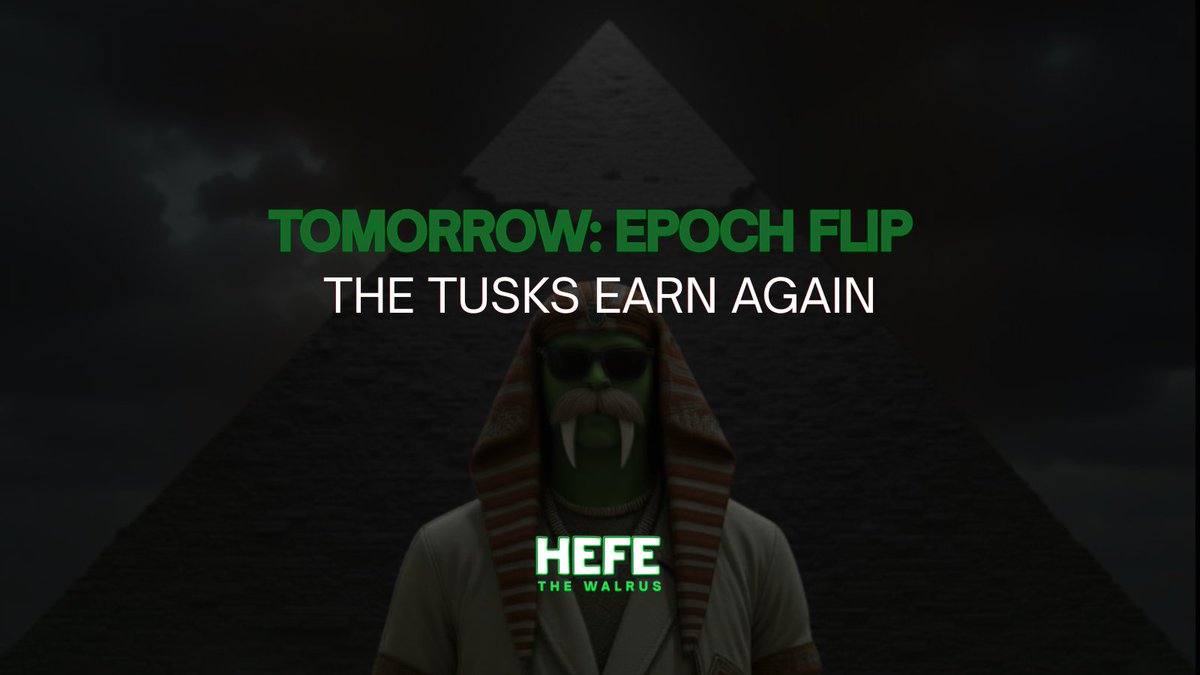 Tomorrow the epoch flips <a href="/PharaohExchange/">Pharaoh on AVAX</a> 🔺

New incentives. New cycle. Same tusks.