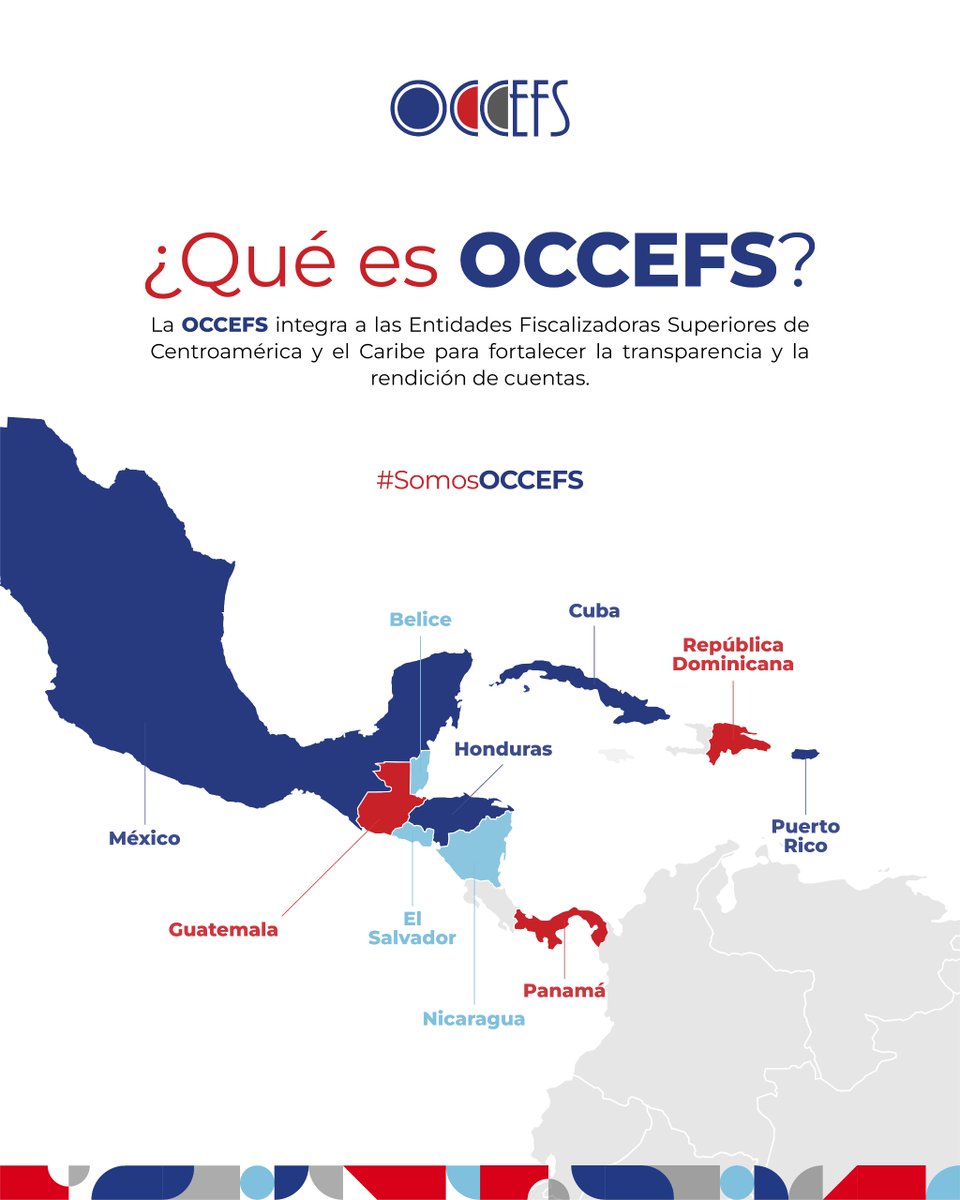occefs's tweet image. La #OCCEFS integra a las Entidades Fiscalizadoras
Superiores de Centroamérica y el Caribe para
fortalecer la transparencia y la rendición de
cuentas. #SomosOCCEFS