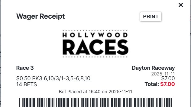 jjtuttle1216's tweet image. We need our single in the 4th for this El Cheapo ticket to be a #Winna! - Again, a 'hot horse' and a Major Double Betdown horse as well -- 24-1 last; 10-1ML, and went off @ 5-1 odds!!! - About a month ago I bet a $1.00 ticket @HollywoodDayton and the P3 paid $906+!!! - #WinWithUs