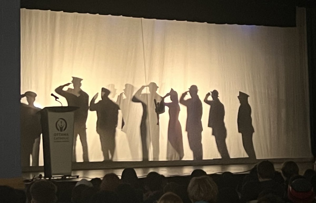 Ms_Sushma_'s tweet photo. Today @MotherTeresaHS, we gathered as a school community for our Remembrance Day assembly, to pray for peace, honour our veterans, and remember the sacrifices made for our freedom. 🌺 #WeRemember @OttCatholicSB https://t.co/14AeCK9trE