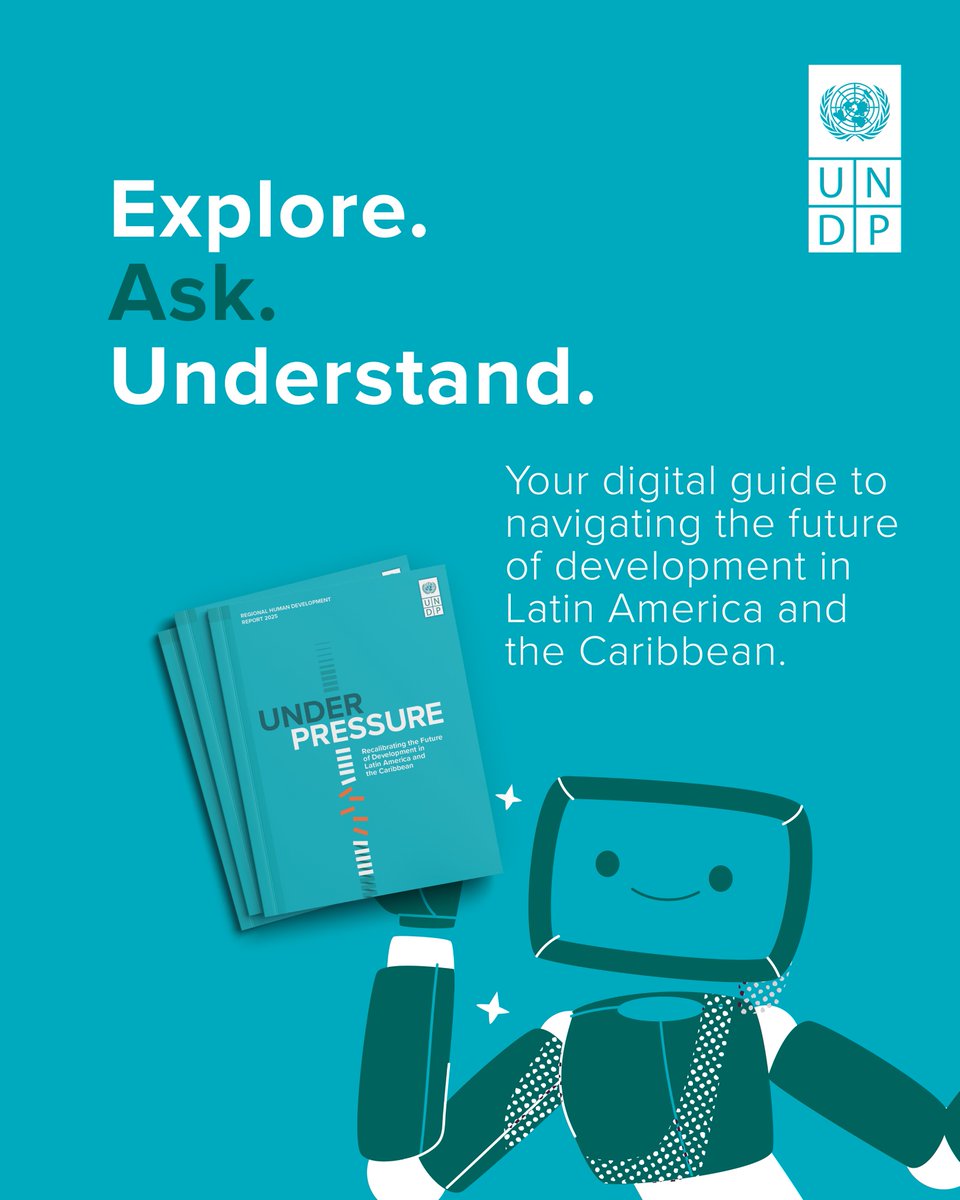Resilience is the key to recalibrating development in Latin America and the Caribbean. The new Regional Human Development Report 2025 chatbot puts data, insights, and key findings just one click away.

Ask your questions now  go.undp.org/chatbot