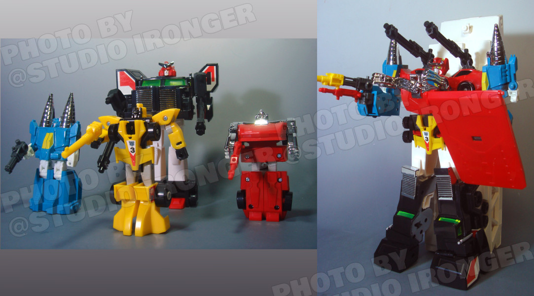 陸の四体合体・DXランドバイソン。伝説の勇者ダ・ガーンの勇者の一人