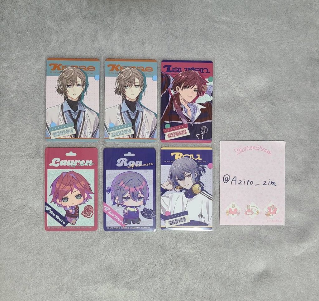 Azito_zim's tweet photo. 【交換】 にじさんじ If We Were 
ランダムフォト風カード

譲）画像1

求）画像2

まとめてのお取引
お気軽にお声掛けください。 https://t.co/7lI5Hx1A35