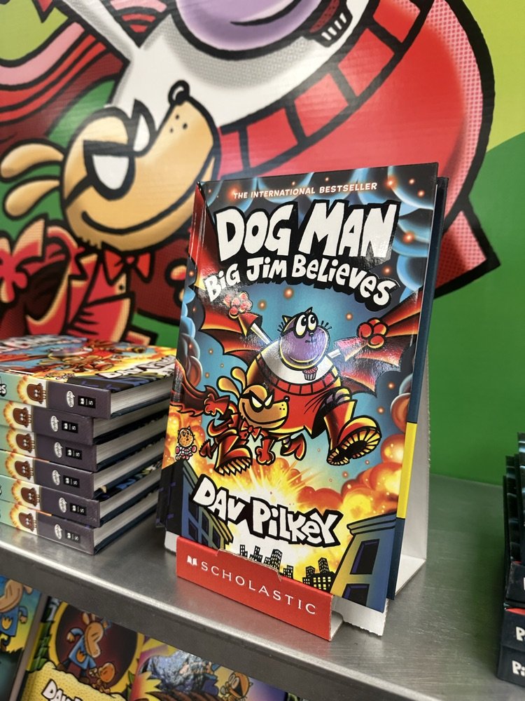 Just released today!!!  The brand new Dog Man book is at the NBC elementary Scholastic book fair! They are open until 7:30 pm tonight in the elementary school library.