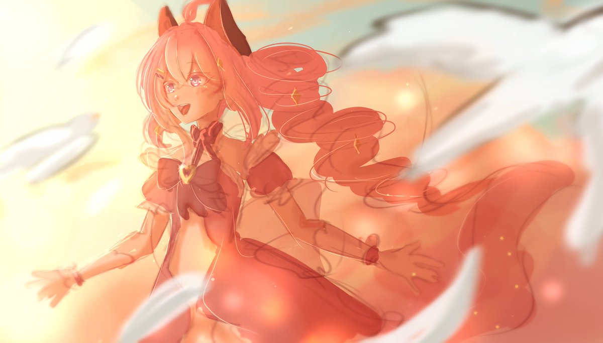 Kleine Aufwärmskizze für <a href="/SalxiArt/">Salxi | Artist & VTuber ✨🌙</a> !!! 🤍🫶