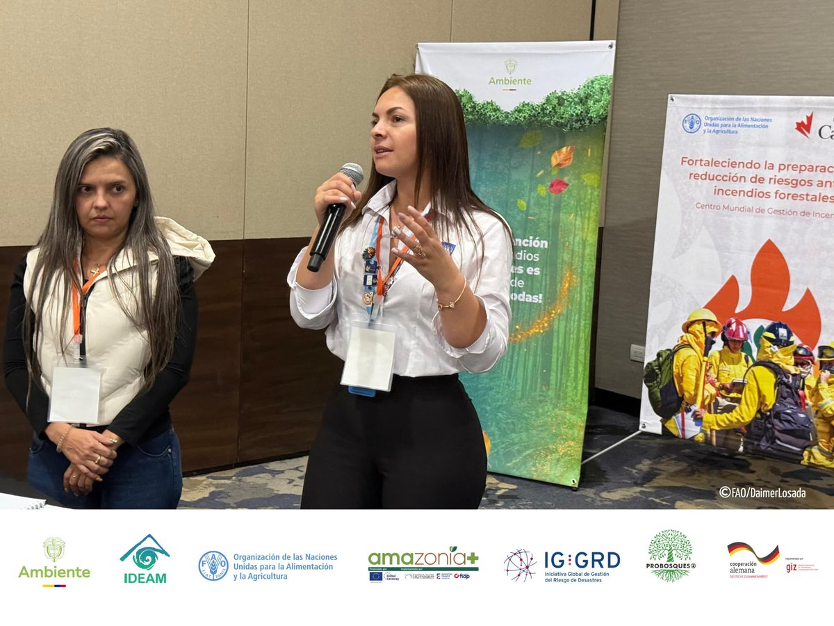 FAO_Colombia's tweet photo. @UNGRD @CanadayColombia @MinAmbienteCo @ideam @UEenColombia En este primer día del taller identificamos necesidades, actores clave y herramientas para mejorar la toma de decisiones. Gracias a la articulación interinstitucional avanzamos hacia un #ManejoIntegraldelFuego. 

@CanadayColombia @MinAmbienteCo @IDEAM @UNGRD @UEenColombia #GIZ https://t.co/RfBTrlAbvy