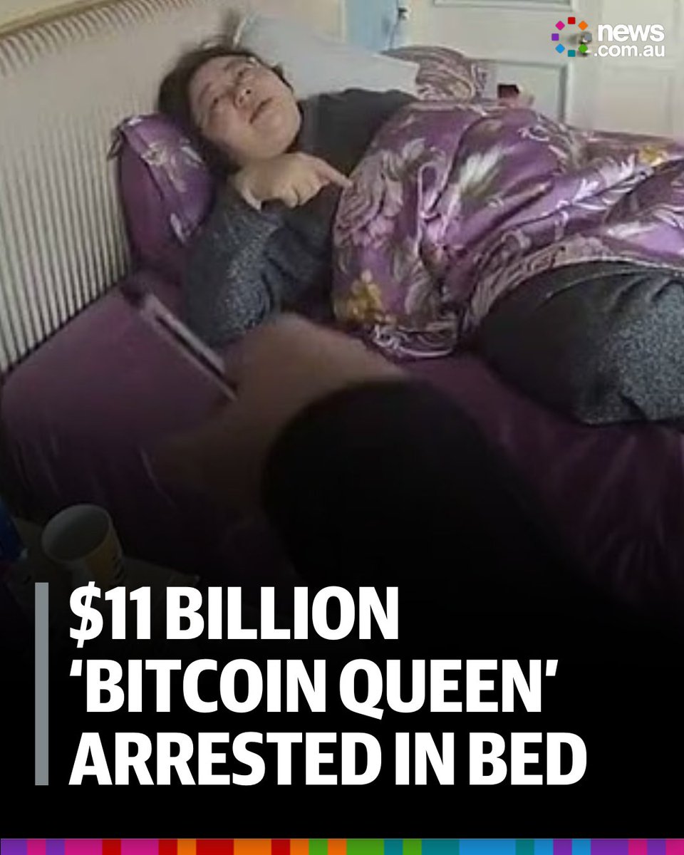 Wild footage shows the moment a Chinese “Bitcoin Queen” behind a $11  billion crypto scam was arrested in bed at her luxury mansion. Full story:  https://t.co/8toU8SVvYc