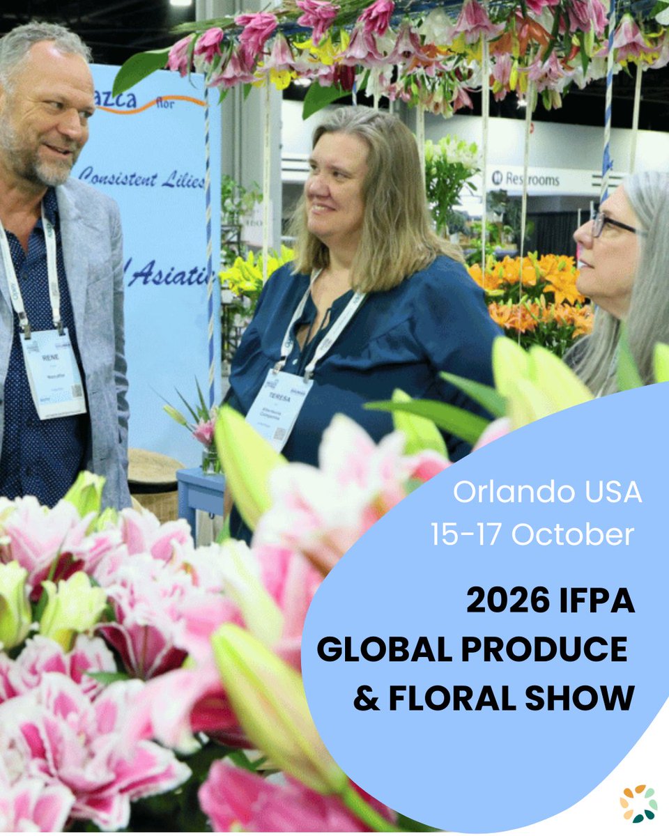 Save the date. IFPA Global Produce and Floral Show: 15-17 October 2026, Orlando, USA. freshproduce.com/events/the-glo…