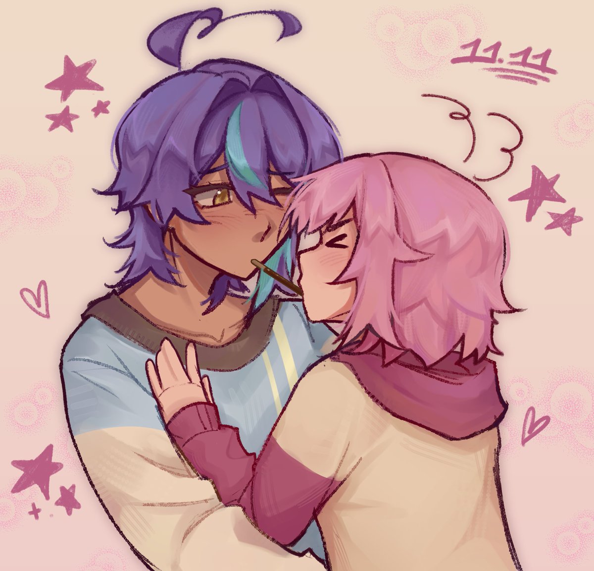 🎈🍬 pocky day yay
#prsk_FA #神代類 #emurui