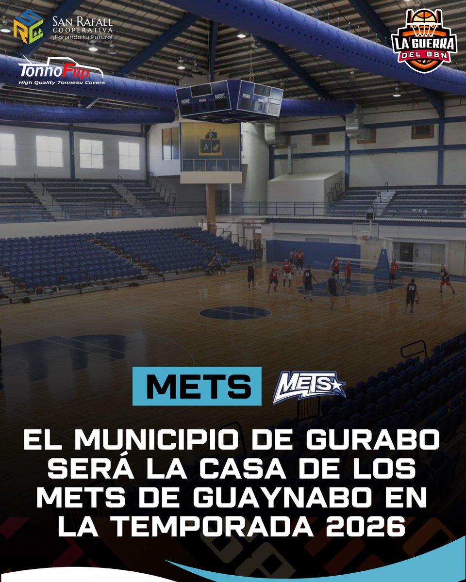 #BSNPR | ÚLTIMA HORA: El Coliseo Fernando “Rube” Hernández del Municipio de Gurabo será la nueva casa de los Mets de Guaynabo en el BSN según informa el periodista <a href="/Reboyras_/">Joseph Reboyras</a> del diario <a href="/primerahora/">Primera Hora</a>. 

📝 El equipo jugará de 10 a 12 juegos como locales en el Coliseo Fernando