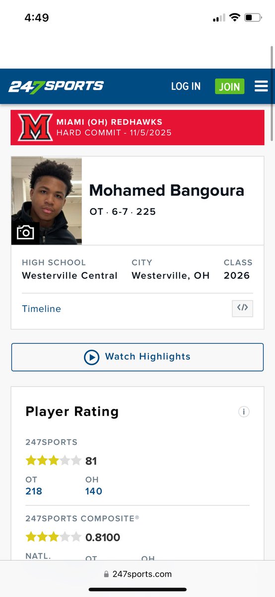 #AGTG Blessed to have been ranked a 3⭐️ athlete on 247 sports <a href="/AllenTrieu/">Allen Trieu</a> <a href="/247recruiting/">247Sports Recruiting</a> <a href="/Coach_Franke/">Josh Franke</a>