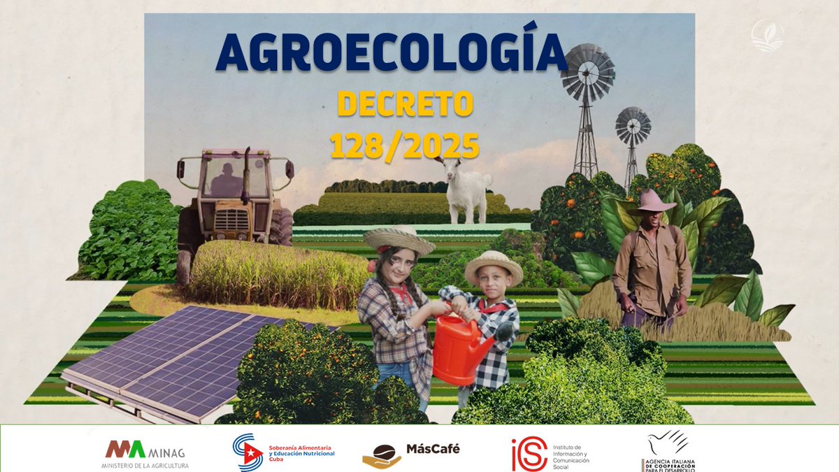 CultivaCiencia's tweet image. El decreto 128/2025 sobre #Agroecología llega en un momento clave, cuando los impactos del #cambioclimático, vinculado a la degradación del suelo, el incremento de plagas y enfermedades y el desperdicio de alimentos, demandan de respuestas rápidas.
bit.ly/49ewOQ6
