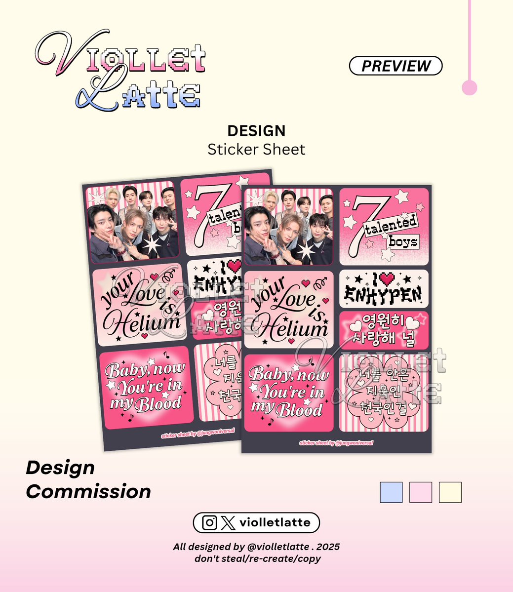 violletlatte's tweet image. ⚊ result #resultviolletlatte

• Sticker Sheet
• Street Banner

designed by @violletlatte 
thank you for order!

 #zonauang #designcommission