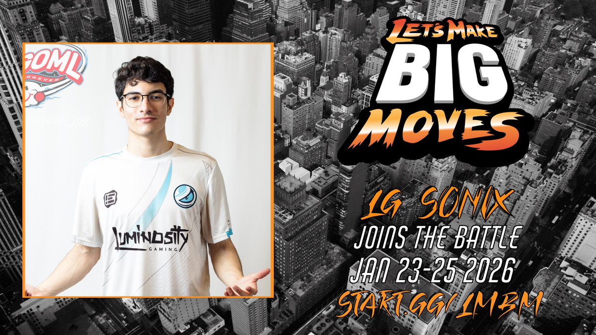 Fresh off his win at Port Priority, <a href="/UltimateSonix/">LG Sonix🇩🇴</a> returns to #LMBM! Now that the curse is broken, will he turn it into a winning streak? 🔵💨

Sign up today: start.gg/LMBM