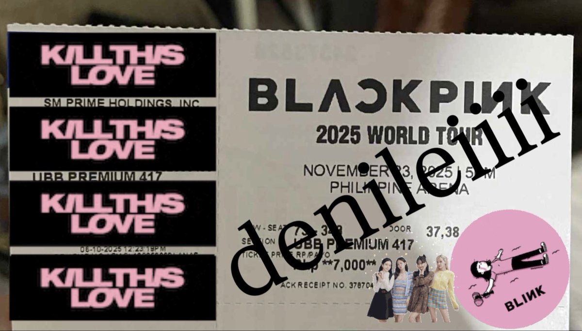 denileiiiii's tweet photo. WTS LFB BLACKPINK DEADLINE IN BULACAN TIX DAY 2 (NOV 23)

- 1 UBB PREM 417 (row 73)
– same price (7,100)
- claimed already
- no downpayment | payment upon meet up
- can meet up around laguna
- rfs: conflict of sched
– pm for details 

 #BLACKPINK_DEADLINE_in_BULACAN https://t.co/IJ86bg9y3p