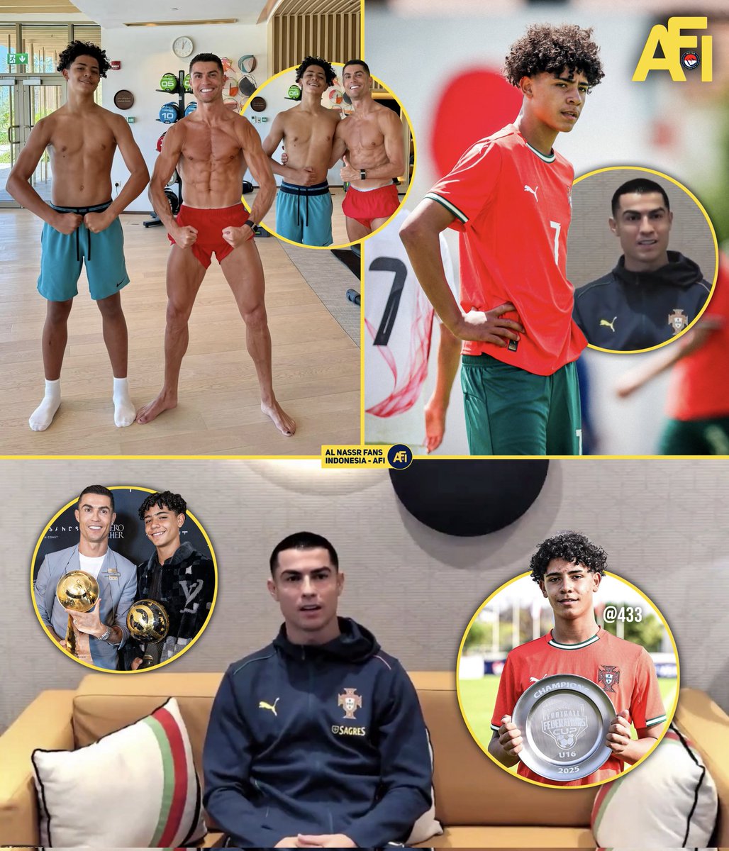 AlNassrFansInd's tweet photo. Cristiano Ronaldo mengungkap pandangan dan harapan pribadinya tentang sang putra, Cristiano Ronaldo Junior 

Pernyataan lengkapnya ada di sini 👇
https://t.co/R1y0XndSHO https://t.co/987RgZVBiw
