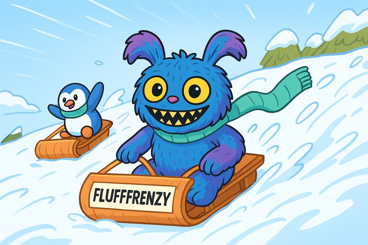 flufff80427's tweet photo. “FluffFrenzy loves having fun with the Pudgy Penguins!” 🐧💙 @pudgypenguins https://t.co/Vnbt2ks3F9