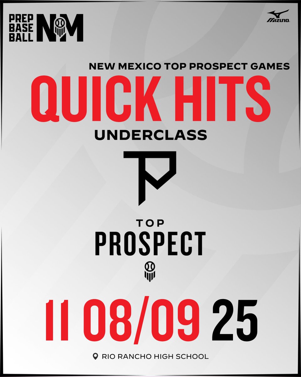 PrepBaseballAZ's tweet image. 𝗡𝗲𝘄 𝗠𝗲𝘅𝗶𝗰𝗼 𝗧𝗣𝗚'𝘀: 𝗨𝗻𝗱𝗲𝗿𝗰𝗹𝗮𝘀𝘀 𝗤𝘂𝗶𝗰𝗸 𝗛𝗶𝘁𝘀

We continue our post event coverage with a look at the some of the Underclass players who caught the Prep Baseball Staff's immediate attention. #beseen 

𝗨𝗻𝗱𝗲𝗿𝗰𝗹𝗮𝘀𝘀 𝗤𝘂𝗶𝗰𝗸 𝗛𝗶𝘁𝘀: 
🔗:…