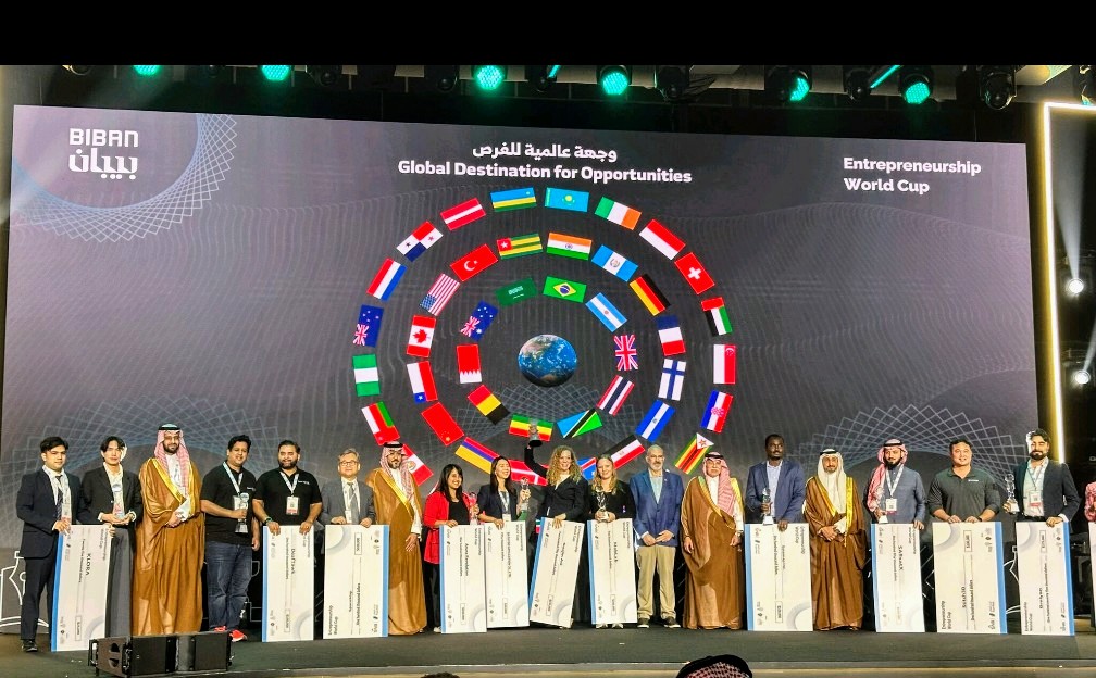 On stage speaking at BIBAN, an event that is attended by an incredible 180,000 people. 

However, here are the numbers I'm really excited about.  Just finished judging the global finals of our Entrepreneurship World Cup. Since we started this event, we have had 420,000 startups