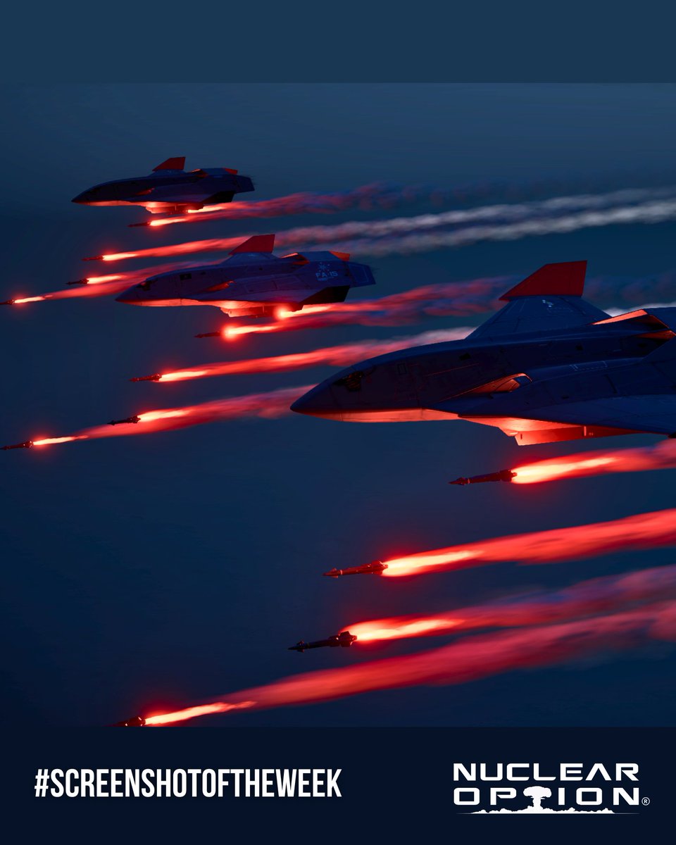 Thanks to peaboi_i for submitting this great screenshot of a coordinated Darkreach strike!

We're always looking to feature the best Nuclear Option screenshots from our community. Head over to our Discord to see the rules and submit your entry. Link in bio.

#ScreenshotoftheWeek