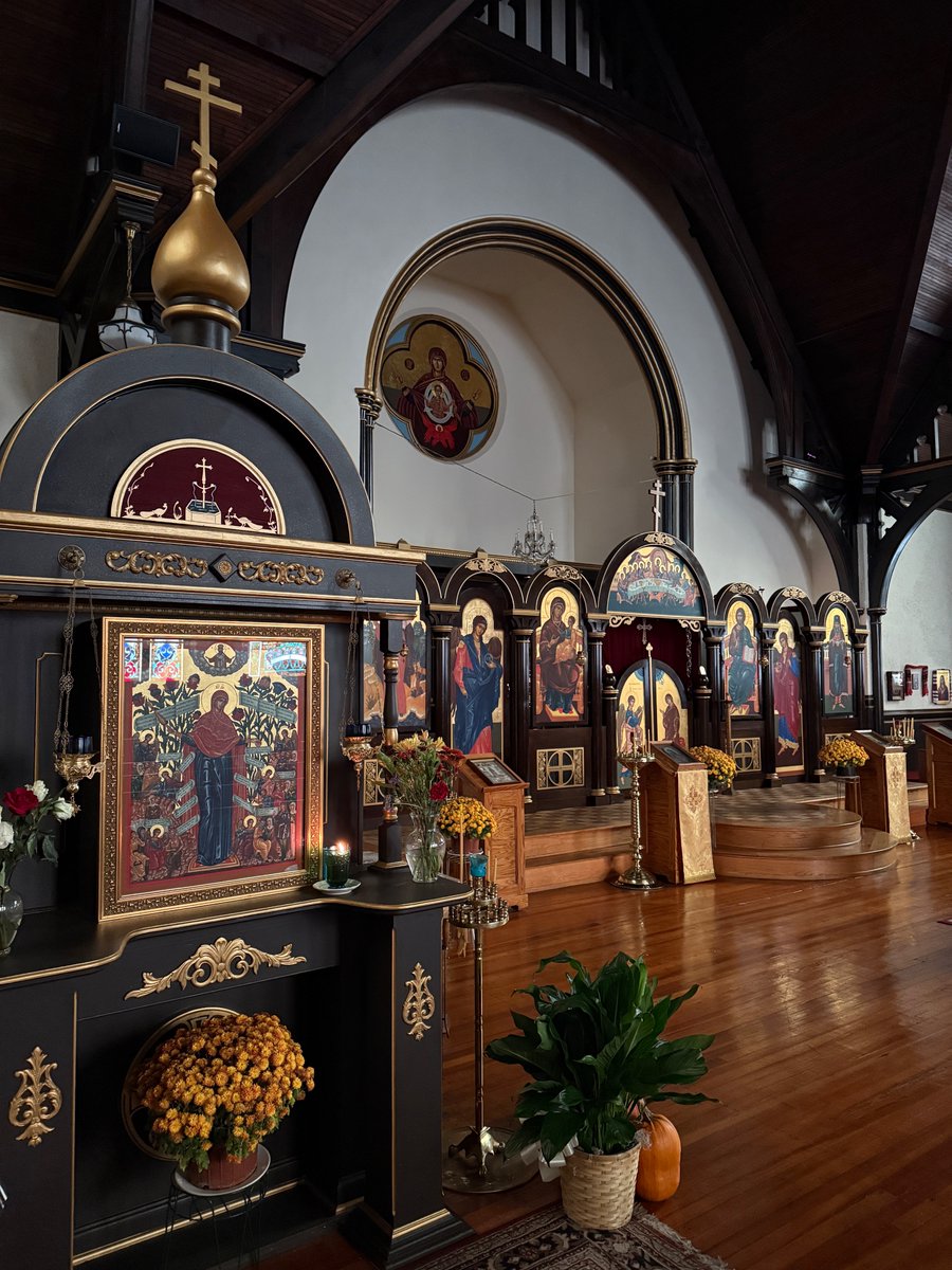 Joy of All Who Sorrow Orthodox Church, Indianapolis (which occupies the space that was once First Congregational Church). The attached St. Seraphim Bookstore is the only place I know in downtown Indianapolis where one can buy books on #Orthodox theology.