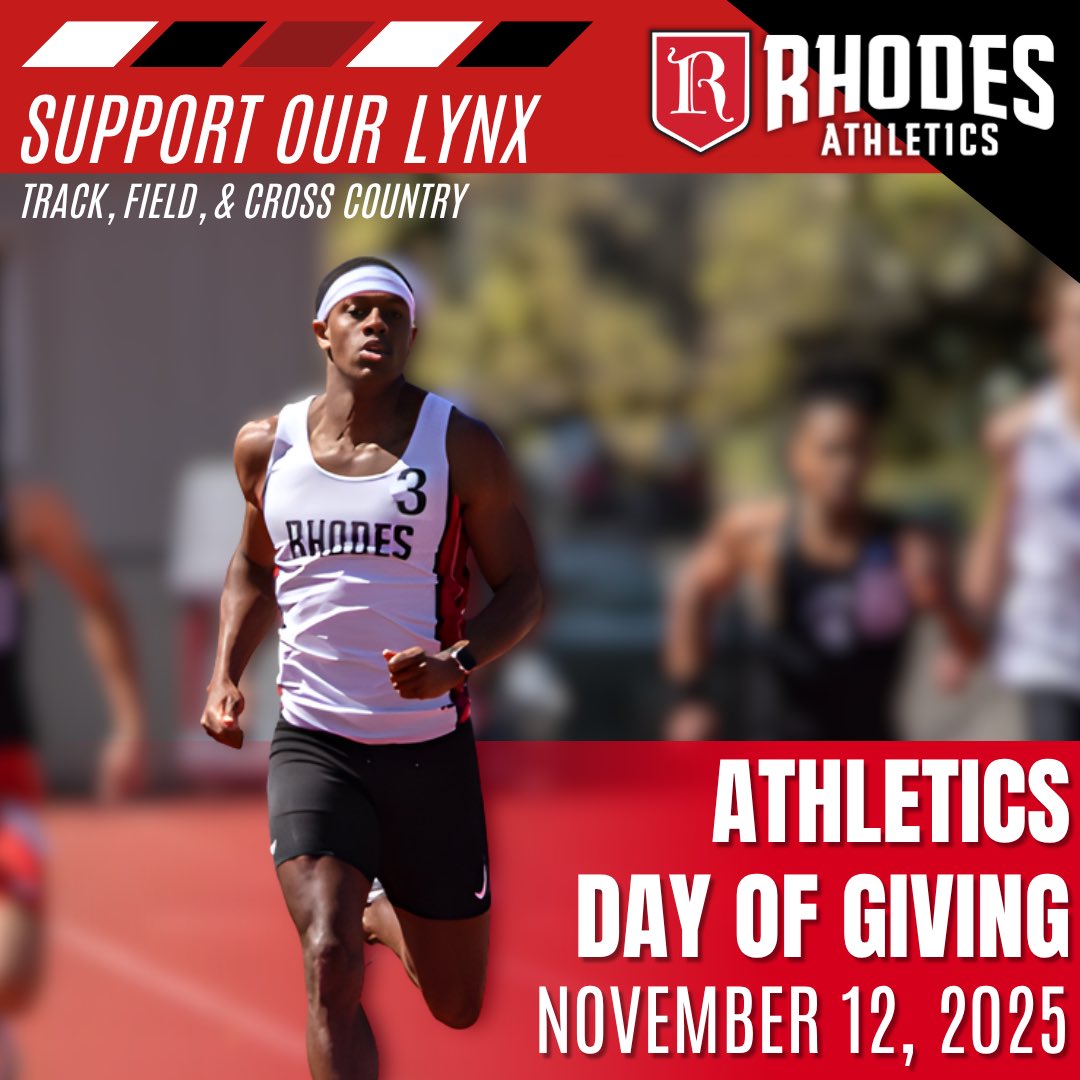 Ready…Set…Give! 
Join Rhodes Track &amp; Field and Cross Country this Athletics Day of Giving as we race toward our team goal and help Rhodes Athletics reach 1,100 donors.
Your gift keeps our momentum – help us cross the finish line!
givecampus.com/schools/Rhodes…
