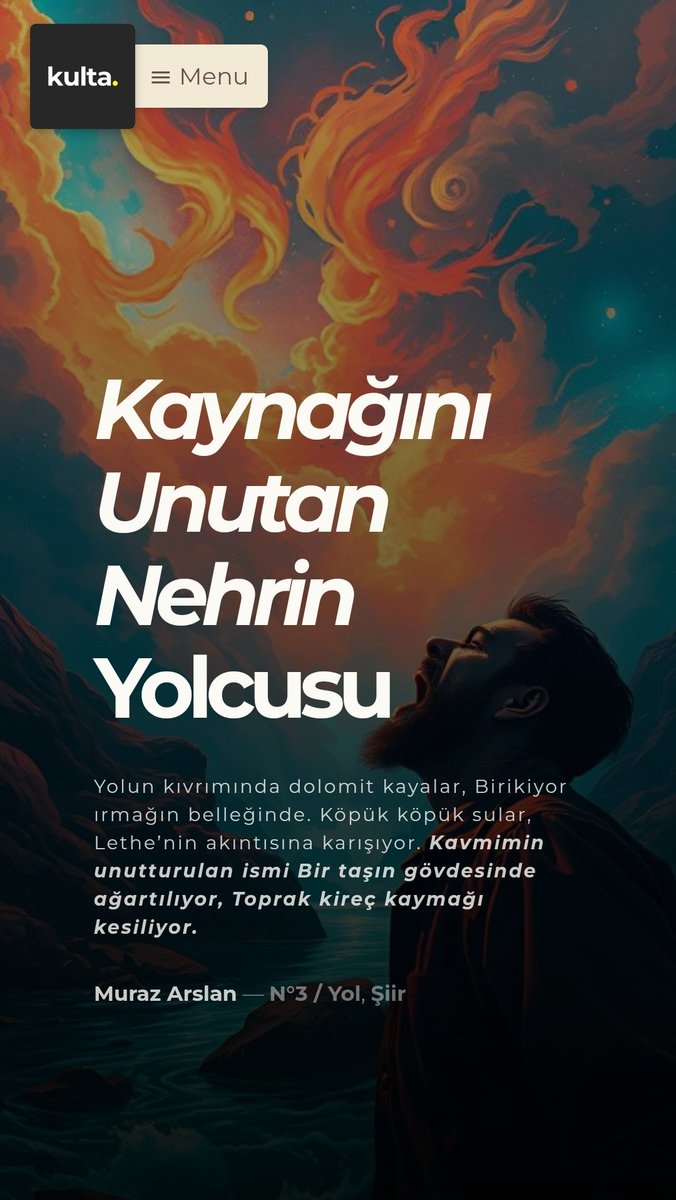 kulta.tr/kaynagini-unut…

İlk kez öykü dışında bir şiirim yayımlandı. Okuyun ve paylaşın!