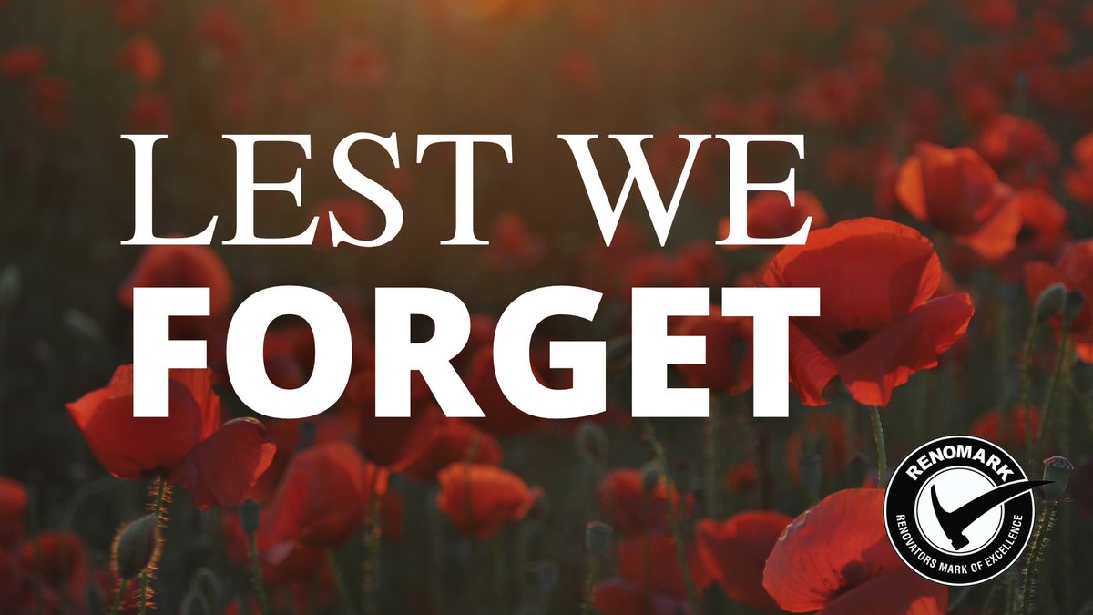 Today, RenoMark honours Canada’s veterans who sacrificed their lives to serve our country. #RemembranceDay #LestWeForget