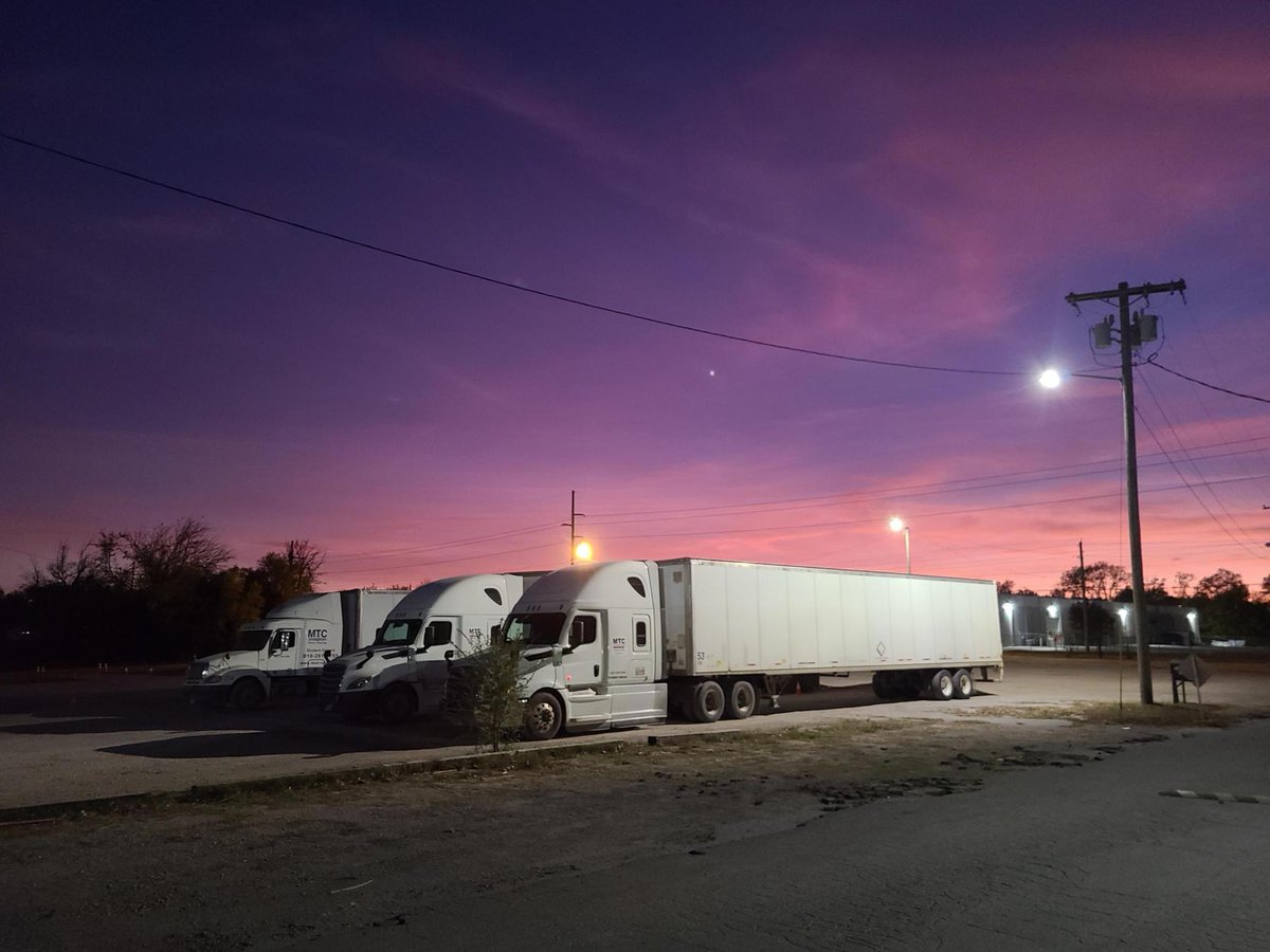 The sunsetting on a great day of CDL training at MTC Truck Driver Training Of Tulsa. #beatrucker