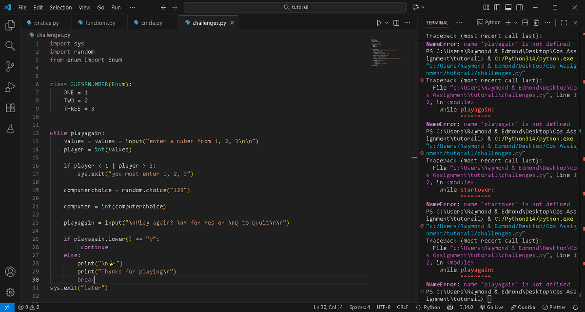 WebcrafterNG's tweet image. Currently taking on a task on python and it has not been easy to say. Been on this for hours but we are not giving up🥲