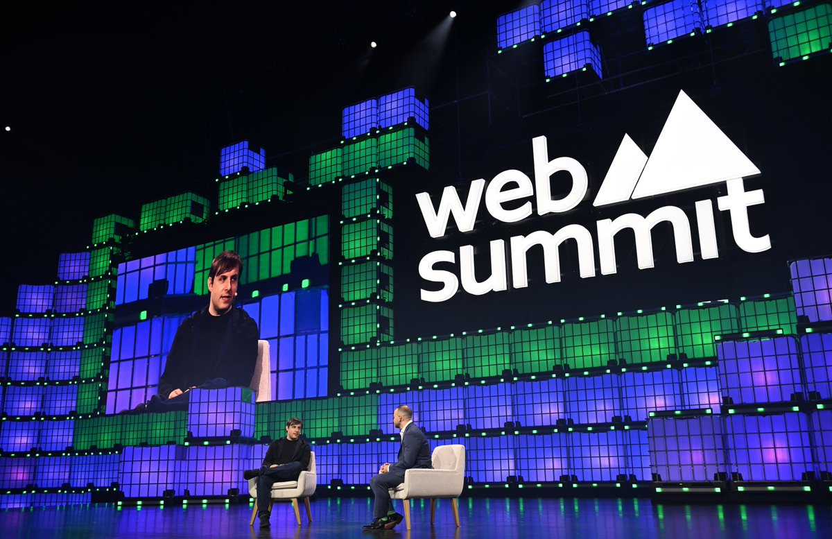 ScienceCorp_'s tweet image. Science founder and CEO @maxhodak_ spoke with @Kantrowitz at @WebSummit about breakthroughs in brain-computer interfaces – including Science’s PRIMA implant, which was shown in clinical trials to restore vision in patients with age-related macular degeneration – and the…