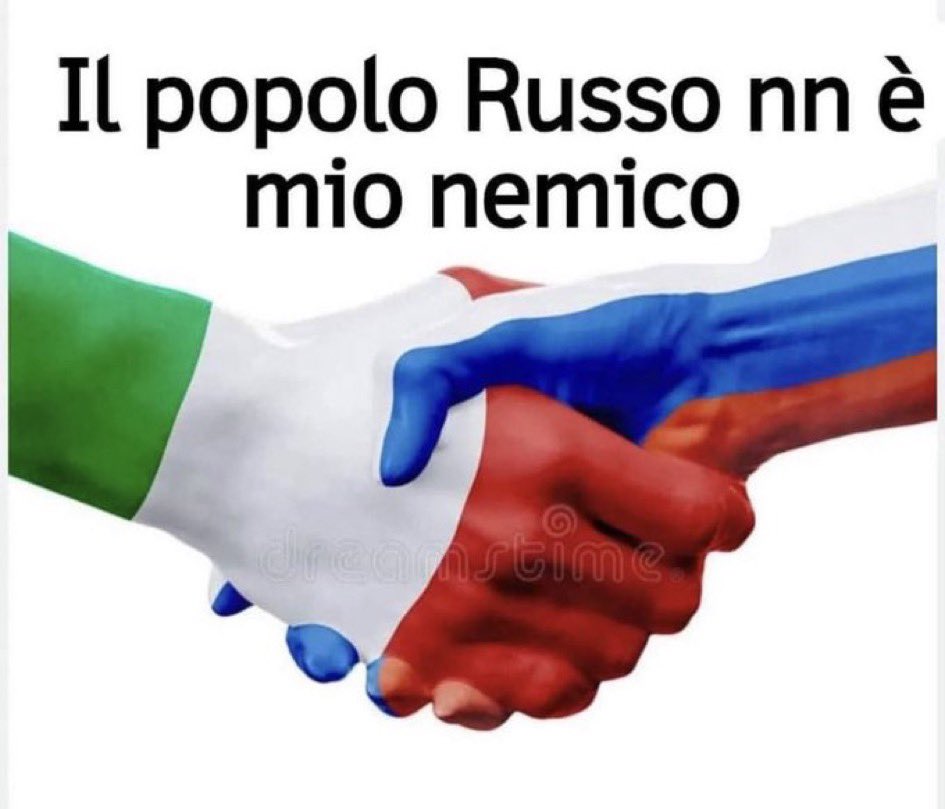 SabrySocial's tweet image. 🔴 Visto che sono italiana e difendo la Costituzione 🇮🇹
⚪️ Visto che l’Italia ripudia la guerra - art. 11 Cost
🔵 Visto che ho il diritto di manifestare liberamente il mio pensiero - art. 21 Cost
🧠 Visto che non mi bevo la propaganda 
📣 Ribadisco:
LA RUSSIA NON È MIA NEMICA! 🇷🇺