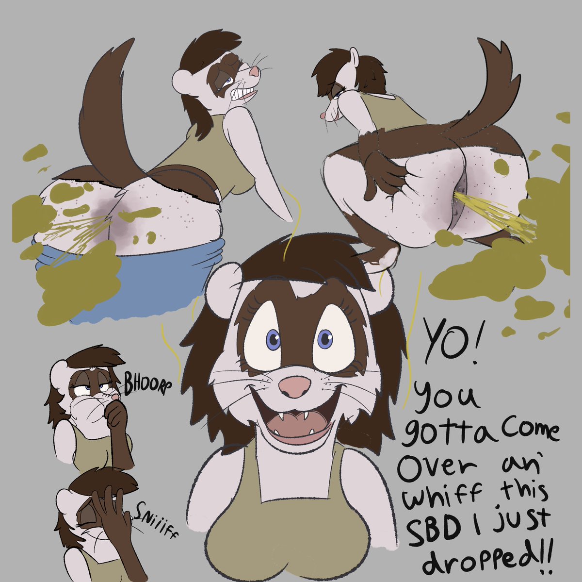 Kinda in love with this ferret girl design ngl