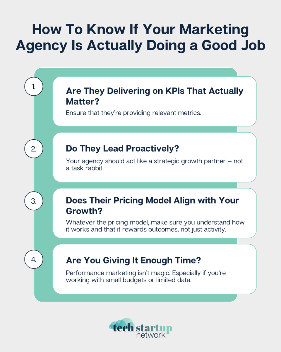 techstartnetwrk's tweet image. If you have to ask yourself if your marketing agency is doing a good job, they probably aren&apos;t.

Here’s how Leah Lockyer, Founder and Managing Partner of Three Ladders Marketing, evaluates whether a marketing partner is pulling their weight ➡️ techstartupnetwork.co/how-to-know-if…