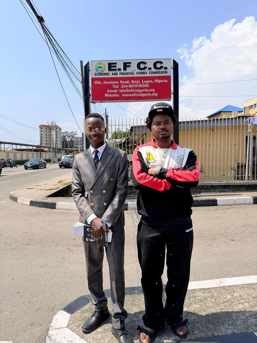rotimi_steve's tweet photo. Honoured the EFCC Lagos Zonal Command’s invitation today over my client’s recent disclosures on alleged extortion by some EFCC officials. Calm, compliant, and committed to truth and justice. ⚖️  Barr. Rotimi Stephen Esq. @Oladipsoflife @officialEFCC https://t.co/s6F5eppl90