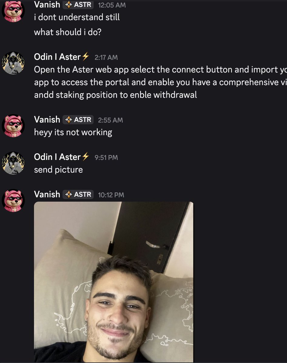 unknowablepepe's tweet photo. Send the discord scammers my way.
$aster https://t.co/EEZumerjiH