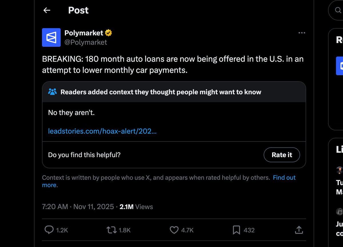 SteveMcShaneRW's tweet photo. @elonmusk Why can't I have Grok anylze this right out of the gate? Every X post should have that option in the top right. It looks like companies who buy into X don't get that option.

It's happened multiple times with other company's. 
#bugorfeature https://t.co/LnhDcrXrOE