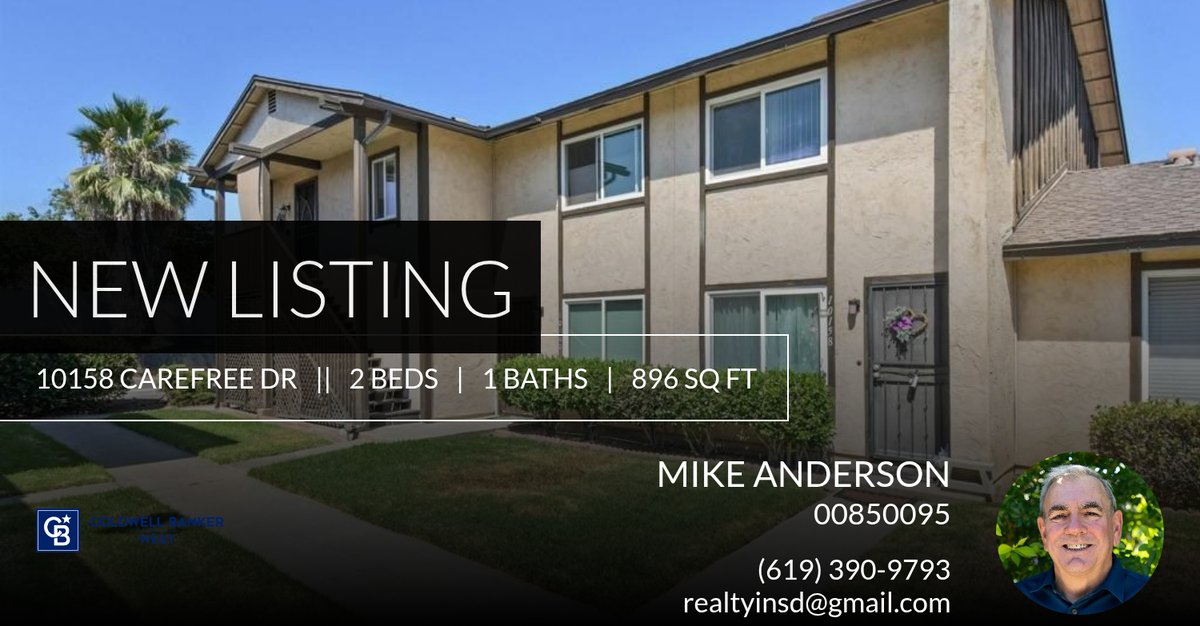 Mikerealtyinsd's tweet photo. 📍 New Listing 📍 Take a look at this fantastic new property that just hit the market located at 10158 Carefree Dr in Santee. Reach out here or at (619) 390-9793 for more information

Mike Anderson, Realtor® 
SFR, ABR
DRE #00850... https://t.co/C8vzH2FhaU https://t.co/IWbufjjeTP